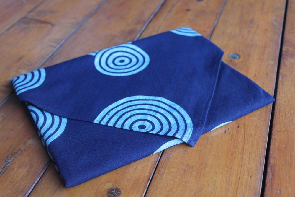 INDIGO Furoshiki Cloth - Bassen (Uzumaki)