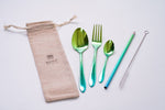 Titanium Cutlery Set (Green)